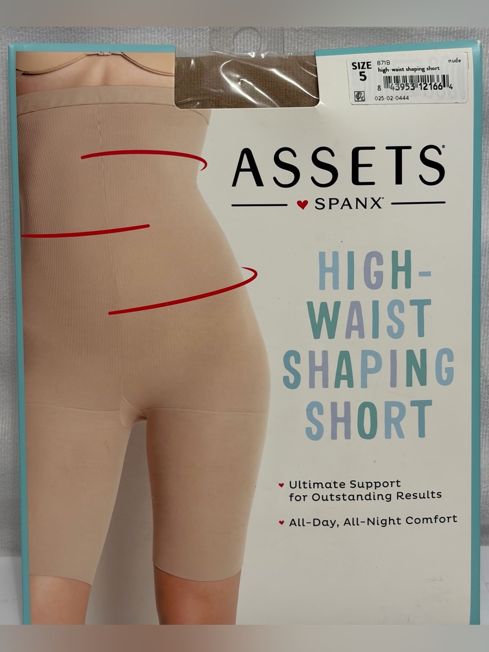 Spanx Women's High Waist. Shaping Shorts Size 5, Nude